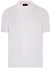 Roberto Collina Ribbed Collar Short Sleeves Polo Shirt In White