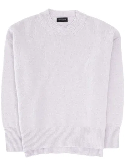 Roberto Collina Knitted Jumper In Grey