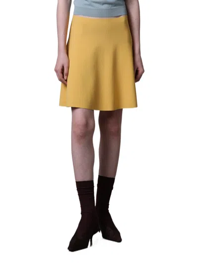 Roberto Collina Knitted Midi Skirt In Black