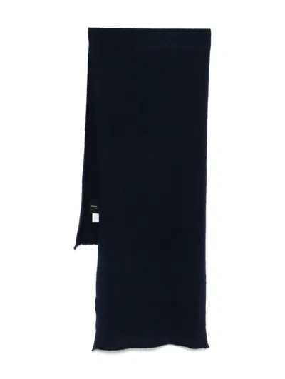Roberto Collina Knitted Scarf In Blue