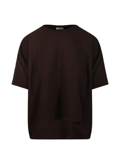 Roberto Collina Short-sleeved T-shirt In Brown