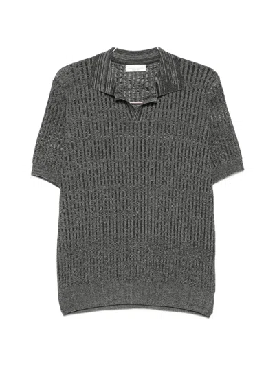 Roberto Collina Knitted T-shirt In Gray