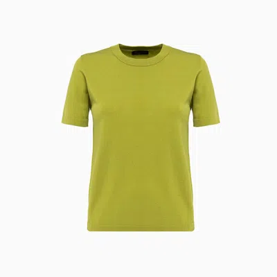 Roberto Collina Knitted T-shirt In Green