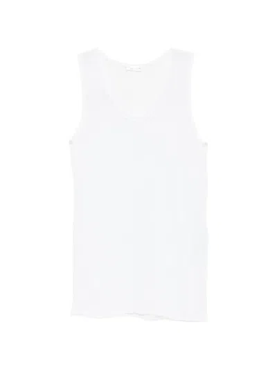 Roberto Collina Knitted Tank Top In White