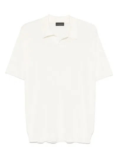 Roberto Collina Knitted Top In Neutrals