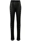 Roberto Collina Lace Knit Trousers In Black