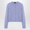 Roberto Collina Light Blue Cashmere Blend Cardigan In Blue