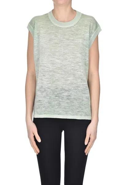 Roberto Collina Linen-blend Gilet In Green