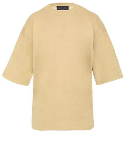 Roberto Collina Linen Jumper In Neutral
