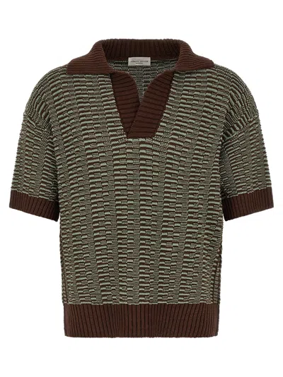 Roberto Collina Links Polo Shirt In Green