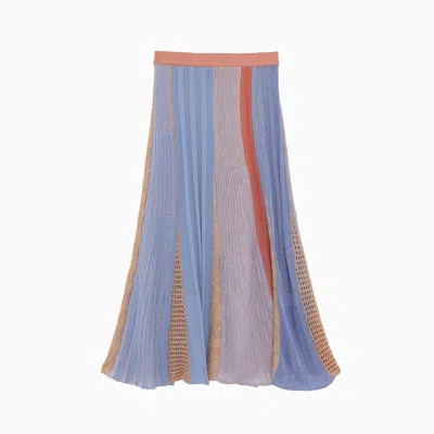 Roberto Collina Long Skirt In Multicolor