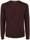 Roberto Collina Long Sleeve Crew Neck Sweater Clothing In Red