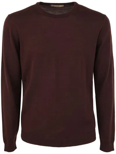 Roberto Collina Long Sleeve Crew Neck Sweater Clothing In Red