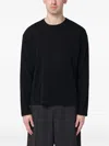 Roberto Collina Long-sleeve Crew-neck T-shirt In Black
