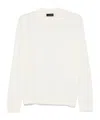 Roberto Collina Extrafine Merino Wool Sweater In White