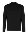 Roberto Collina Long Sleeve Ribbed Sweatshirt In Black