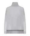 Roberto Collina Oversized Turtleneck Sweater In Gray