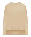 Roberto Collina Crewneck Knit Sweater In Nude