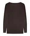 Roberto Collina Long Sleeve Sweatshirt In Black
