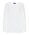 Roberto Collina Long Sleeve Sweatshirt In White