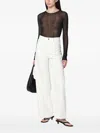 Roberto Collina Sheer Fabric Round Neck Ribbed Texture