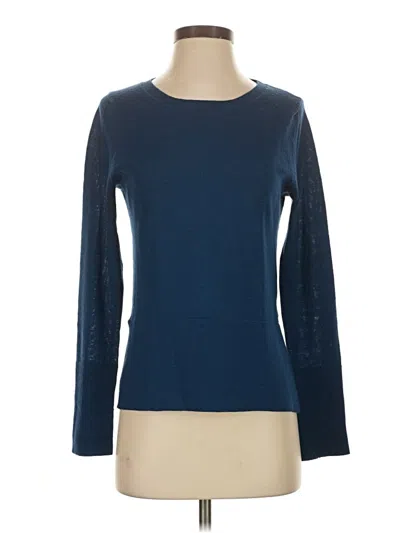 Pre-owned Roberto Collina Long Sleeve Top Blue Boatneck Tops