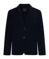 Roberto Collina Long Sleeved Knitted Blazer In Black