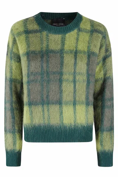 Roberto Collina Long-sleeved Sweater In Green