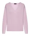 Roberto Collina Long-sleeved Sweater In Pink