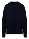 Roberto Collina Long-sleeves Cashmere Sweater In Blue
