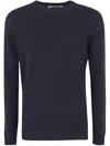 Roberto Collina Crewneck Sweater In Blue