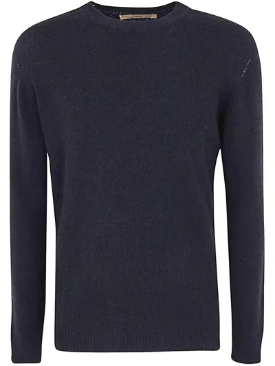 Roberto Collina Long Sleeves Crew Neck Sweater Clothing In Blue