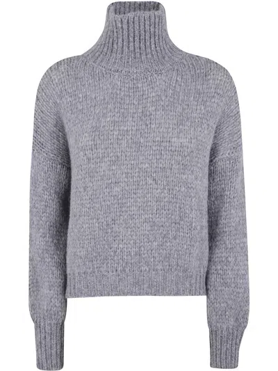 Roberto Collina Long Sleeves Pullover Clothing In Gray