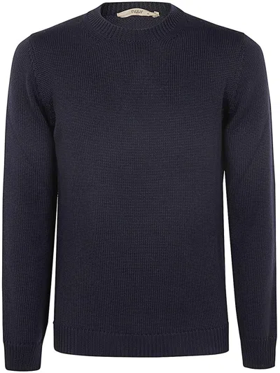 Roberto Collina Long Sleeves Round Neck Clothing In Blue