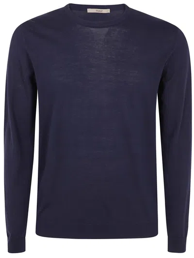 Roberto Collina Long Sleeves Round Neck Clothing In Blue