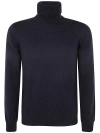 Roberto Collina Wool Pullover Blue In Blue