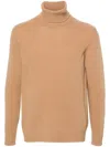 Roberto Collina Long Sleeves Turtle Neck Clothing In Burgundy