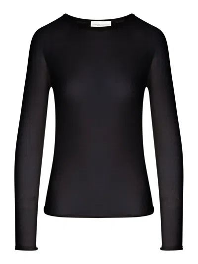 Roberto Collina Long-sleeve Crew-neck Sweater In Black