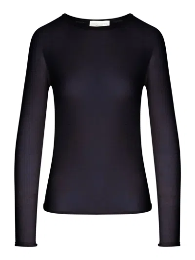 Roberto Collina Long-sleeve Crew-neck Sweater In Blue