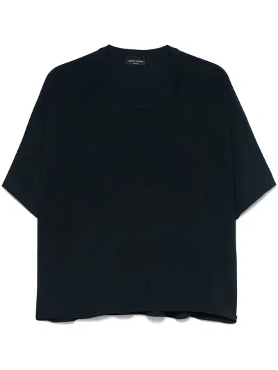 Roberto Collina Maglia Girocollo In Navy