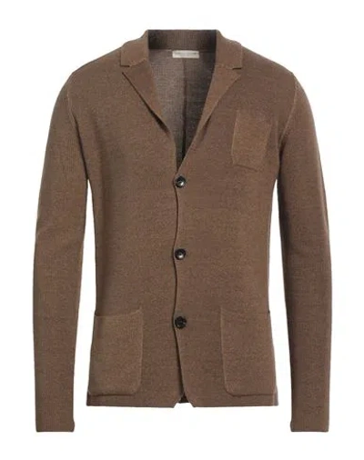 Roberto Collina Man Blazer Camel Size 42 Merino Wool In Brown