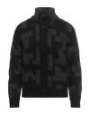 Roberto Collina Man Cardigan Black Size 38 Merino Wool In Black