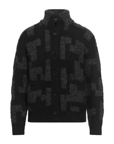 Roberto Collina Man Cardigan Black Size 38 Merino Wool