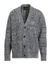 Roberto Collina Man Cardigan Black Size 42 Merino Wool