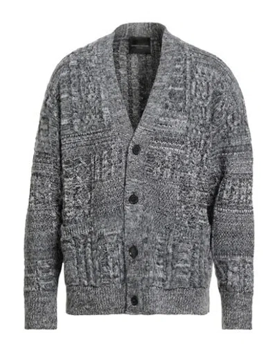 Roberto Collina Man Cardigan Black Size 42 Merino Wool