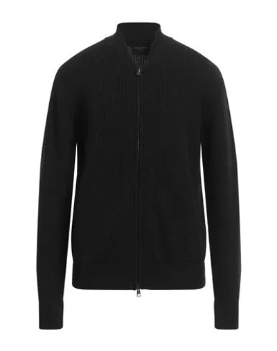 Roberto Collina Man Cardigan Black Size 46 Merino Wool