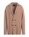 Roberto Collina Man Blazer Camel Size 42 Merino Wool, Cashmere In Beige