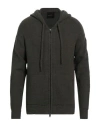 Roberto Collina Man Cardigan Dark Green Size 40 Cotton, Nylon, Elastane