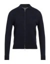 Roberto Collina Man Cardigan Midnight Blue Size 38 Cotton