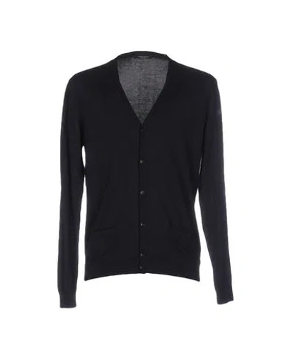 Roberto Collina Man Cardigan Midnight Blue Size 38 Cotton